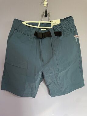 Sonoma Mens Lightweight Utility Shorts with Webbing Belt - Navy- New with tags
